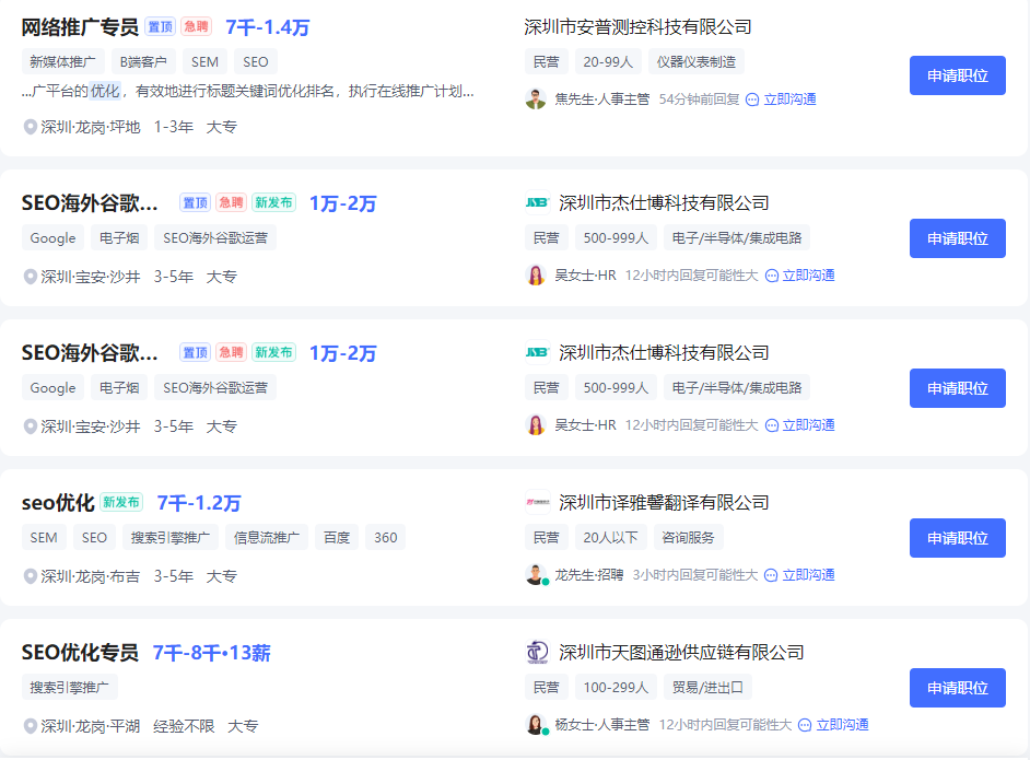 SEO优化岗位招聘越来越少，SEO优化还有什么前途？